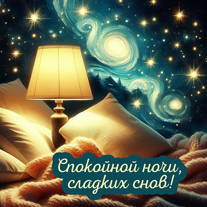 Открытки с пожеланием спокойной ночи: 100+ красивых картинок