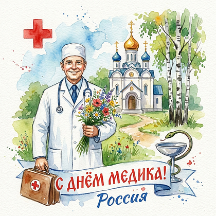 Открытки с Днем медика в 2026 году: 90+ картинок и поздравлений