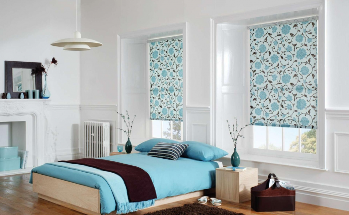 Жалюзи в спальню: фото, разновидности, материалы и цвета (55 фото)
