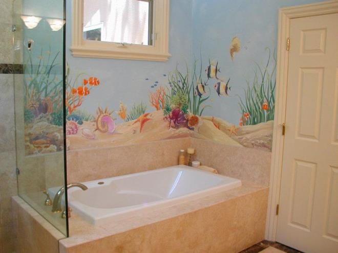 Роспись стен в квартире: несколько способов сделать свою комнату уютной и красивой (46 фото)