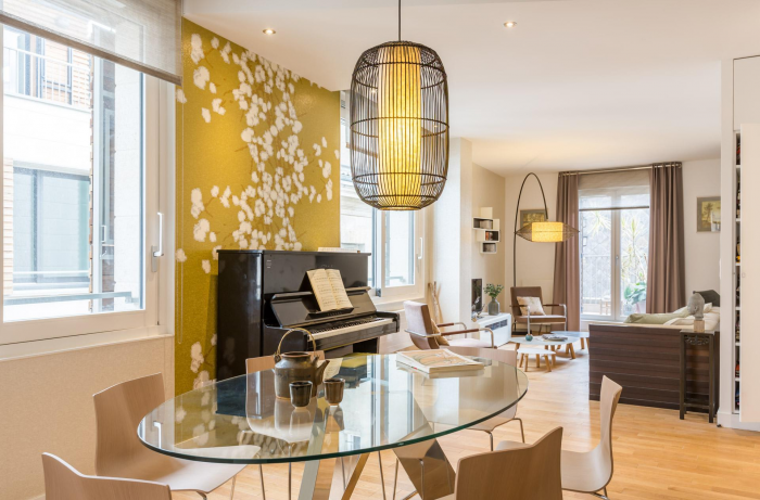 Обои в гостиную: разновидности, цвета, принты и стили (74 фото)