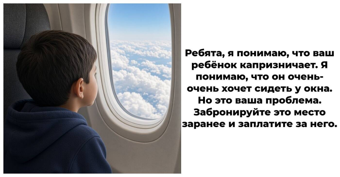 Женщина заплатила за место у окна, но яжемать решила, что оно для ее ребенка, и тут понеслось