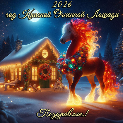 Открытки с Новым годом — 2026: 60+ картинок и поздравлений