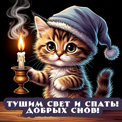 Открытки с пожеланием спокойной ночи: 100+ красивых картинок