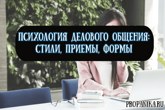 Психология делового общения — стили, приемы, формы