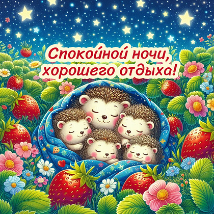 Открытки с пожеланием спокойной ночи: 100+ красивых картинок