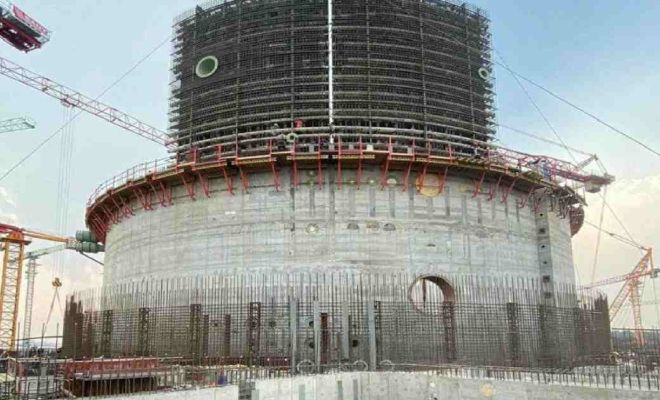 Стройка фундамента атомной станции на видео. Арматуры одного энергоблока хватит на целый город