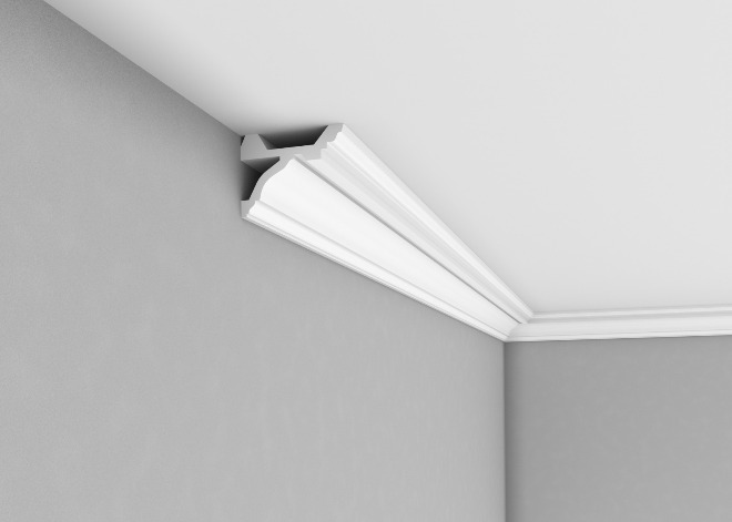 Дизайн потолочных плинтусов в интерьере: фото, как выбрать лучший вариант для интерьера (67 фото)