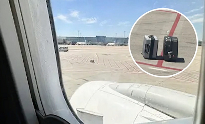 Пассажир заметил брошенные на взлетной полосе чемоданы