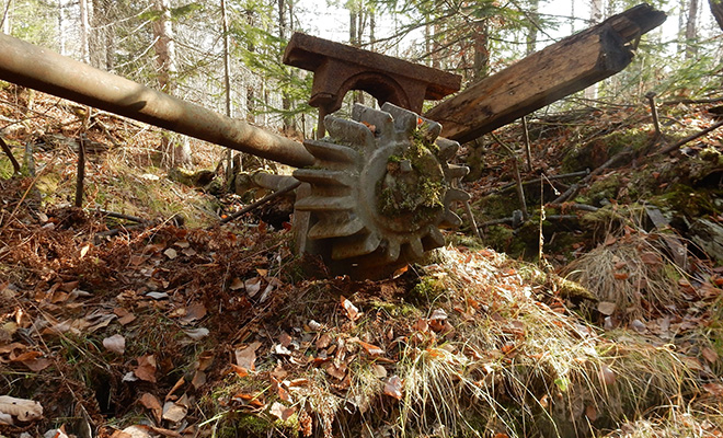 Путешественники нашли прямо посреди сибирской Тайги древний механизм: его сделали более 100 лет назад