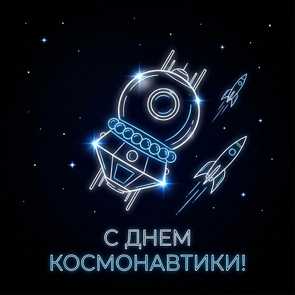 «Поехали!» Открытки с Днем космонавтики: 140+ картинок и поздравлений на 65-летие первого полета