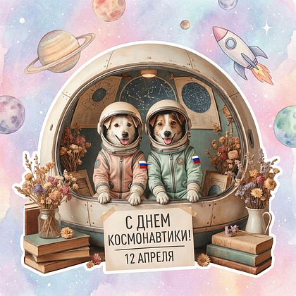 «Поехали!» Открытки с Днем космонавтики: 140+ картинок и поздравлений на 65-летие первого полета