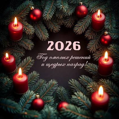Открытки с Новым годом — 2026: 60+ картинок и поздравлений