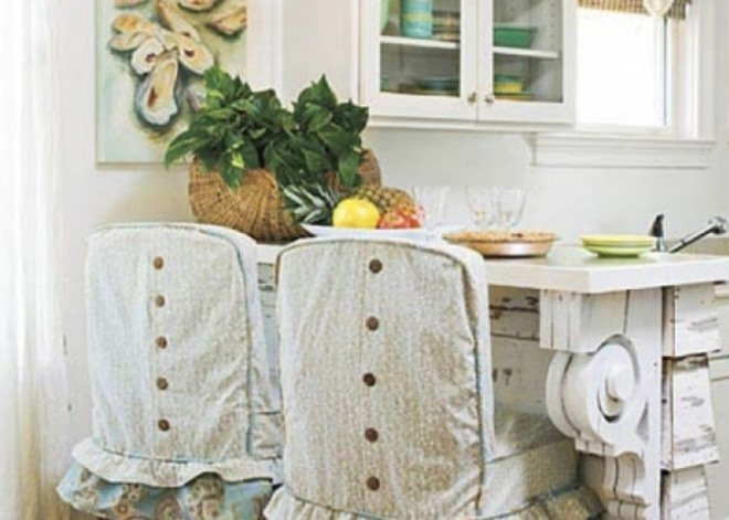 Чехлы на стулья: как создать стильный вариант декора мебели своими руками (74 фото)