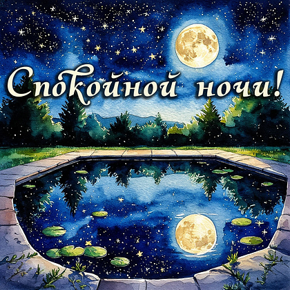 Открытки с пожеланием спокойной ночи: 100+ красивых картинок