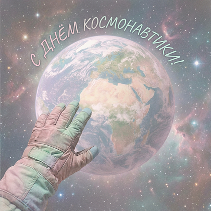 «Поехали!» Открытки с Днем космонавтики: 140+ картинок и поздравлений на 65-летие первого полета