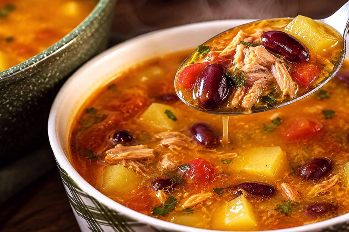Тунец и банка фасоли. Попробуйте потрясающе вкусный суп: почти уха, но готовить проще