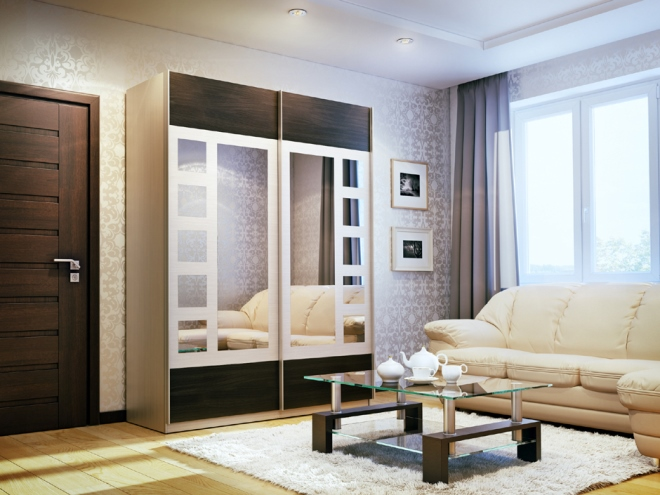 Шкаф-купе в интерьере: разновидности и особенности дизайна (104 фото)
