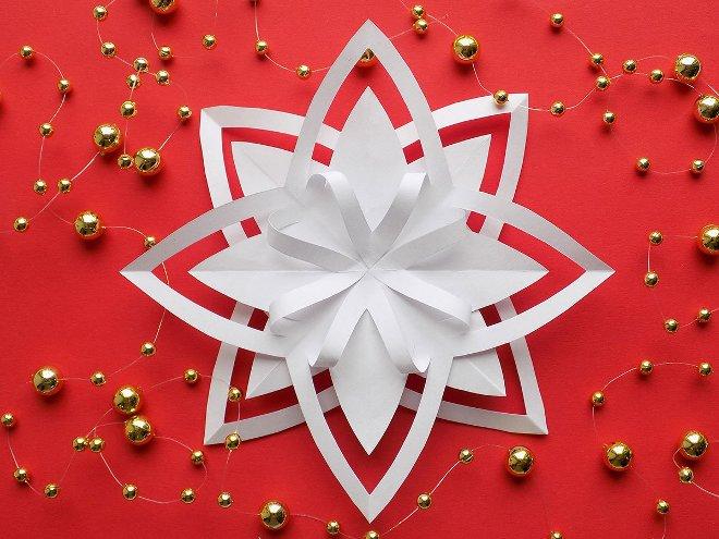 Поделки из бумаги на Новый год: как создать праздничный декор своими руками (80 фото)