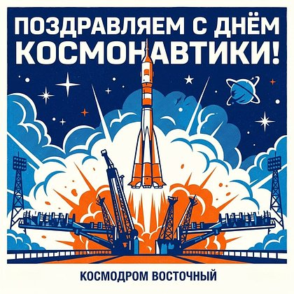 «Поехали!» Открытки с Днем космонавтики: 140+ картинок и поздравлений на 65-летие первого полета