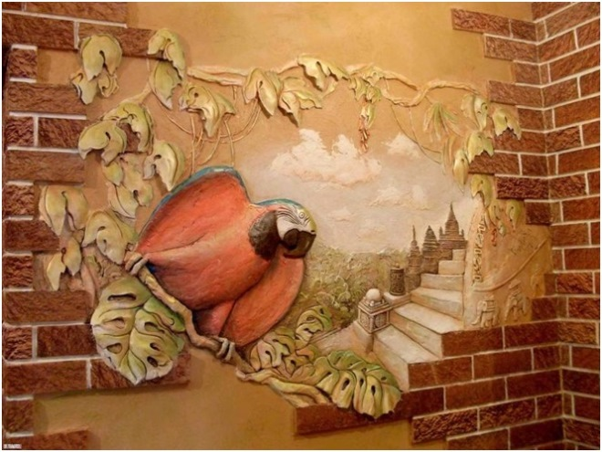 Роспись стен в квартире: несколько способов сделать свою комнату уютной и красивой (46 фото)