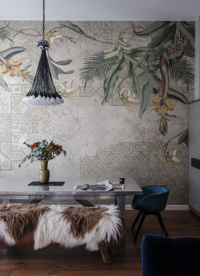 Обои в гостиную: разновидности, цвета, принты и стили (74 фото)