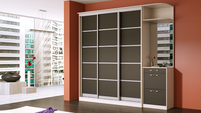 Шкаф-купе в интерьере: разновидности и особенности дизайна (104 фото)