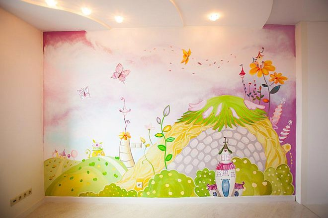 Роспись стен в квартире: несколько способов сделать свою комнату уютной и красивой (46 фото)