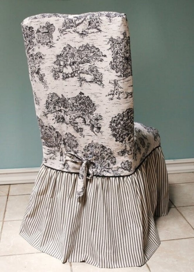 Чехлы на стулья: как создать стильный вариант декора мебели своими руками (74 фото)