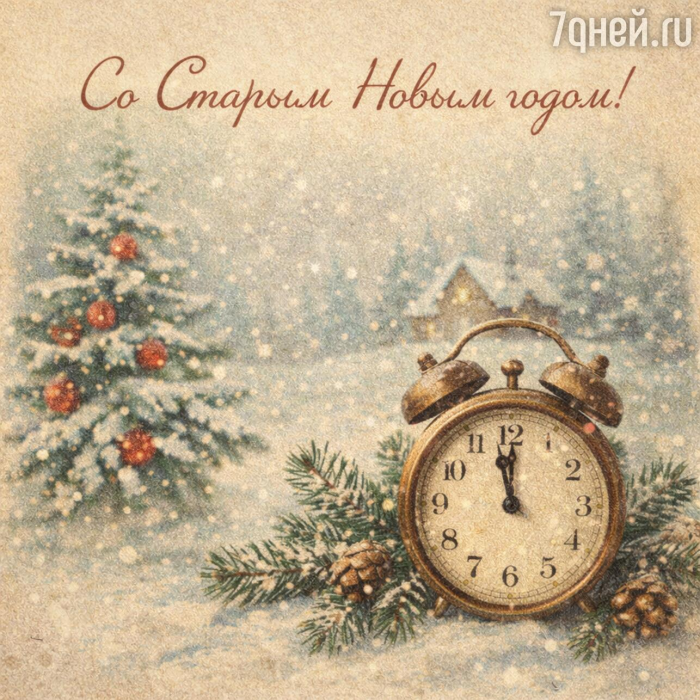 Старый Новый год 2026: 20+ открыток и поздравлений, которые порадуют близких