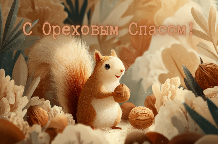 Ореховый Спас-2026: 35 красивых открыток к празднику, чтобы поздравить друзей и родных