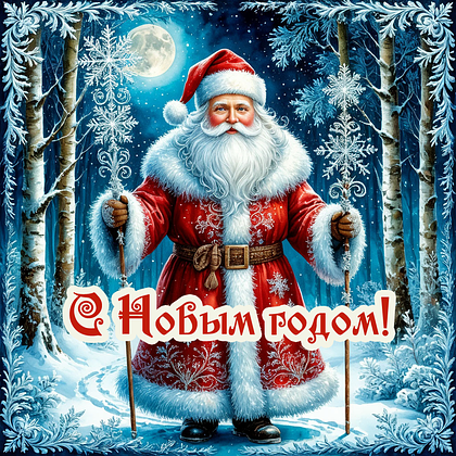 Открытки с Новым годом — 2026: 60+ картинок и поздравлений