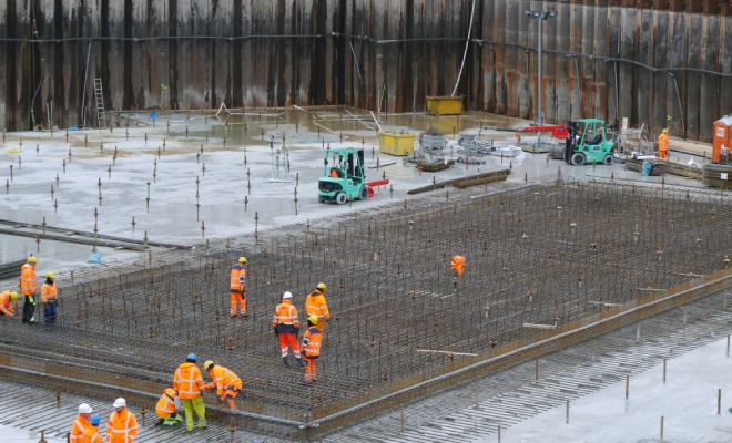 Стройка фундамента атомной станции на видео. Арматуры одного энергоблока хватит на целый город
