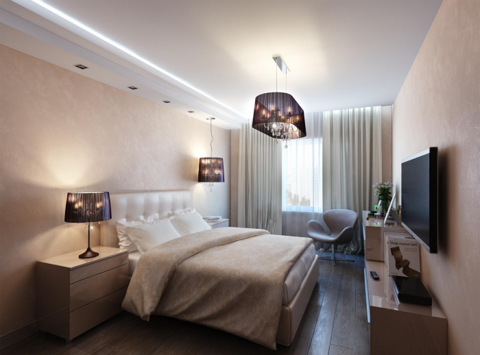 Как выбрать люстру для натяжного потолка в зал и другие комнаты (67 фото)