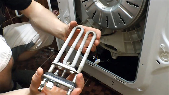Чистка ТЭНа стиральной машины.