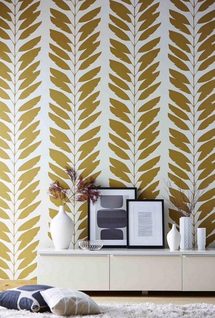 Обои в гостиную: разновидности, цвета, принты и стили (74 фото)