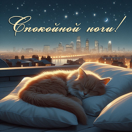 Открытки с пожеланием спокойной ночи: 100+ красивых картинок