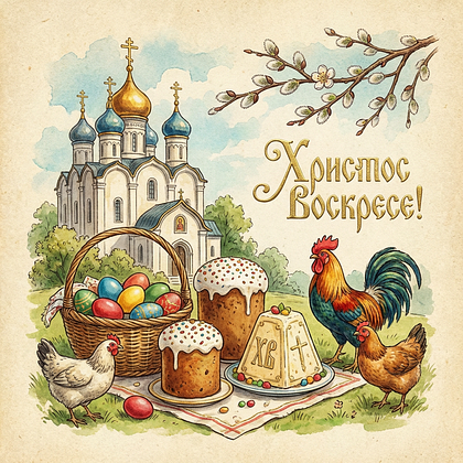 «Христос Воскрес!» Открытки с Пасхой: 140+ картинок и поздравлений