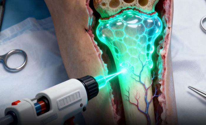 Ученые придумали мед-пистолет, который печатает новую кость при переломах