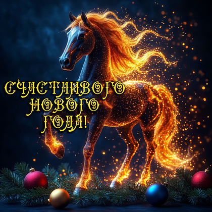 Открытки с годом Красной Огненной Лошади: 60+ картинок и поздравлений