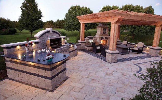 Дизайн двора частного дома: правила создания гармоничного пространства в разных стилях (124 фото)