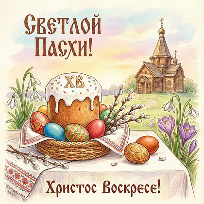 «Христос Воскрес!» Открытки с Пасхой: 140+ картинок и поздравлений