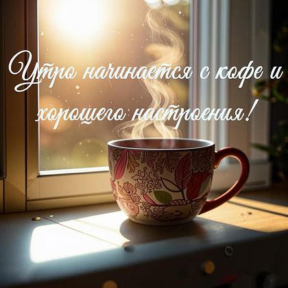 Открытки с добрым утром: 140+ картинок и пожеланий хорошего дня