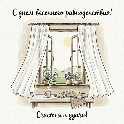 Открытки с днем весеннего равноденствия: 60+ картинок и поздравлений