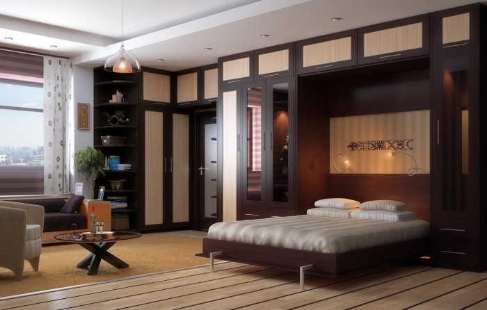 Встроенная кровать: особенности, виды, способы установки (58 фото)