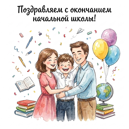 Открытки на выпускной в начальной школе: 60+ картинок и поздравлений