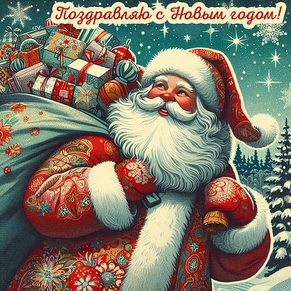 Открытки с Новым годом 2026: скачать 150+ картинок и поздравлений