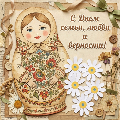 Открытки с Днем семьи, любви и верности: 140+ картинок и поздравлений
