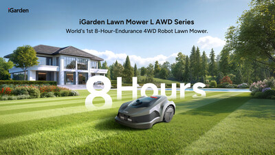 iGarden выпустила серию L AWD — первую в мире полноприводную роботизированную газонокосилку с 8-часовым режимом работы