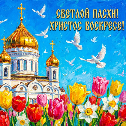 «Христос Воскрес!» Открытки с Пасхой: 140+ картинок и поздравлений